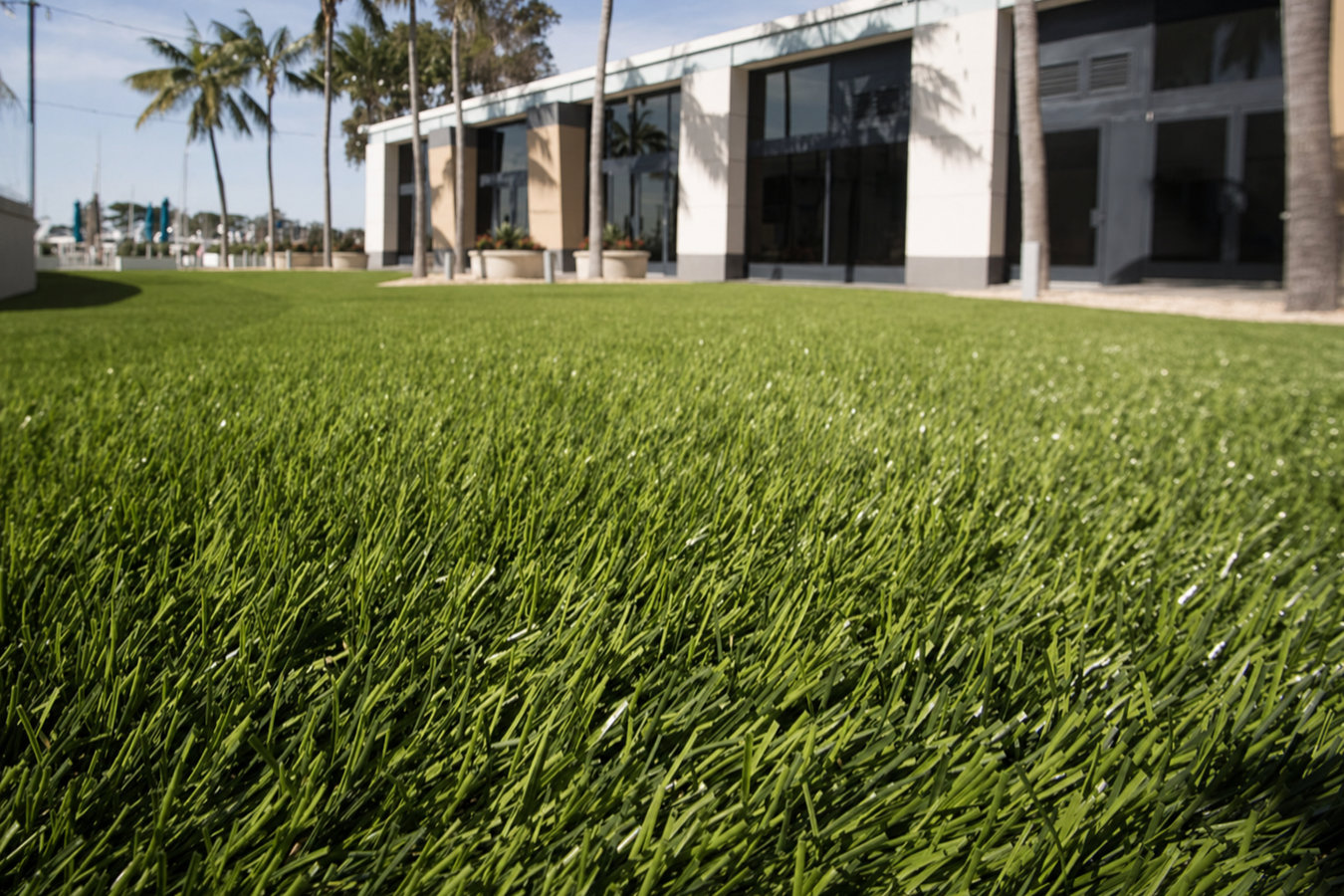 Commercial turf installation
